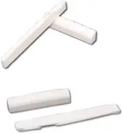 Acoustic Guitar Bridge Saddle and Nut 4Pcs 2 Sets, Real Cattle Bone Accessories for 6 String Guitar