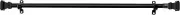 Rod Desyne Frame 7/16" Lightweight Steel Black Cafe Curtain Rod Extends 18-28"