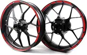 Arashi Red Wheel Rim Tapes Sticker Decals for 17" Motorcycle or Car Wheel Rims CBR1000RR CBR600RR GSXR 600 750 1000 1300 Hayabusa Ninja ZX10R ZX6R 250R 300 400 Z650 Z900 YZF R1 R3 R6 MT03 MT25 FZ1 FZ8