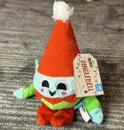 Bark Box Elf Plush Dog Toy M-L Crinkle Squeak Spike Chew Fetch Dinglebell New
