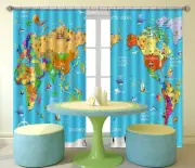 3D Ocean Map 788 Blockout Photo Curtain Print Curtains Drapes Fabric Window AU