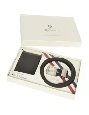[Ben Sherman] Wallet & Belt Gift Set in Black
