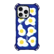 iPhone 16 Pro Bounce Case MagSafe Compatible retro sunny side up eggs pattern