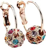 PLGEBR Magnetic Slimming Earrings - Rhinestone Slim Ear Studs for Weight Loss - Therapy Stud Earrings for Women
