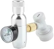 Co2 Regulator SENRISE Regulated CO2 Charger Mini CO2 Keg Charger Ball Lock Gas Disconnect for Home Draft Beer Bottle Brewing (0-60PSI)