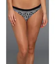 NWT QuickSilver Sketchy Squares Starboard BIkini Bottom Size Small MSRP $48