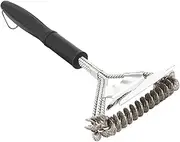 HYTROVE 1pc BBQ Brush Scraper Non-Stick Grill Cleaner for Outdoor Barbecue Ergonomic Handle Multi-Functional Design for Easy Grease Removal