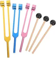 CALLARON 1Set Ear Cleaning Tuning Fork Kit Nerve Sensory Testing Tools for Sound Therapy Chakra Healing Portable