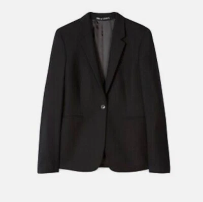 NWT Women's Black Wool Blazer from Paul Smith - size 42 (US 6)