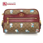 Gucci 647784 Doraemon X Gg Supreme Shoulder Bag Brown Ladies Used