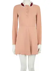 Red Valentino Pink Button Up Dress