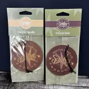 2 New Scentsy Scent Circle Car Air Freshener Welcome Home & Cutiepie Cupcake