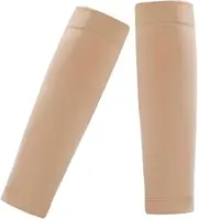 IWOWHERO 1 Pair Compression Socks Calf Socks Leg Warmers for Men Calf Sleeve for Men Calf Sleeves for Men Leg Sleeve for Men Compression Calf Sleeve Leg Sleeves Nylon Beige