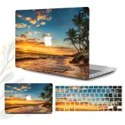 Sunset Ocean Beach Tree Hard Case Shell for MacBook Air Pro 13 A2337 A2179 A1932
