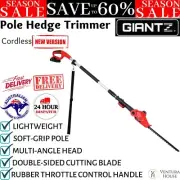 Giantz Cordless Pole Hedge Trimmer Garden Pruner Battery Powered Extendable Long