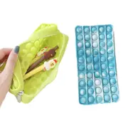 Fidget Pop Pencil Case - 2 Pack - 1x Blue/White & 1x Green