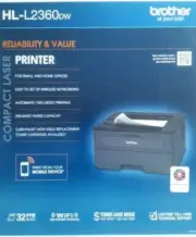 BRAND NEW Brother HL-L2360DW Compact Wireless Laser Printer with Duplex