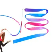 2x Gym Dance Ribbon Streamers Rhythmic Ribbon Twirling Rod Wand Kids 78.7''