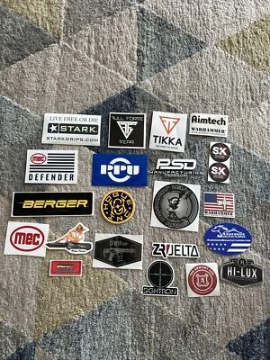 SHOT Show 22A Gun Stickers Ppu Sightron Zero Delta Tikka Hogue Mec Berger Psd Sk