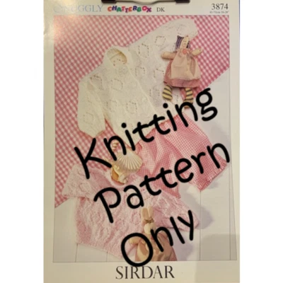 New Sirdar 3874 Snuggly Chatterbox Child Cardigan Sweater Knitting Pattern