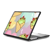 MacBook Pro 14-inch (M1 - M4) Impact Case Cute Frog Ice Cream Cone with Rainbow Heart - Kawaii Animal with Sweet Food & Love