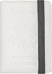 [CHUAN boutique] Anti-Magnetic US Passport Bag PU Leather Multi-Card Slot Card Holder Passport Holder with Mirror Window Passport Holder
