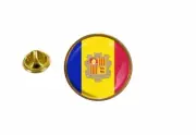 pins pin's flag national badge roundel circle andorra