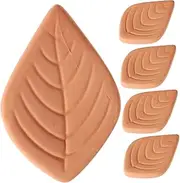 LABRIMP 5pcs Clay Sugar Container Leaf Design Terracotta Sugar Saver for Airtight Storage