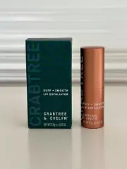 NIB Crabtree & Evelyn BUFF and SMOOTH LIP EXFOLIATOR FREE Shipping