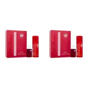 2x 2pc Alfa Romeo Red 15ml EDT & 150ml Deodorant Perfume Fragrance Gift Set