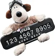 Car Temporary Parking Card Plate - Number Plate Card for Temporary Automobile Parking | Vehicle Park Phone Numbers Plate for Car Dashboard