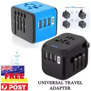 Universal International Travel Adapter Converter with USB & Type-C Outlets
