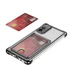 For Samsung Galaxy A56 A26 A36 A73-A05 Card Slot TPU Electroplated Clear Case