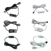 USB2.0 Extend Cable Cord Data Cable with On Off Switches for USB Fan LED Lamps