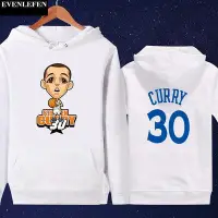 在飛比找Yahoo!奇摩拍賣優惠-柯瑞Stephen Curry庫里長袖連帽T恤上衛衣NBA勇
