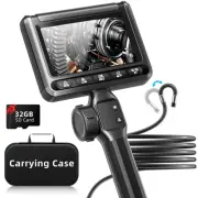 Two-Way Articulating Borescope with Light, Industrial Endoscope with Snake Sc...