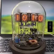 Classic Vintage IN-12 Nixie Tube Clock Kit DIY Unassembled w/ Glass Case