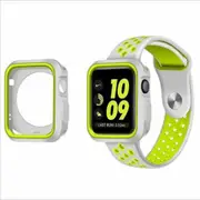 Apple Watch Case Series 8 7 6 5 4 iWatch TPU Bumper Case (40mm,White/Volt)