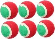 6Pcs Durable Tennis Balls for Dogs Bouncy Balls for Small Puppies Lightweight Teething for Indoor Outdoor Play Dog Chewing