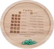 PERSELOSO 1 Set Family Fun Wooden Dice Tray Stylish Tabletop Storage for Farkle Board Games for Parties Gatherings Compact Lightweight Design