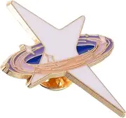 [OATIPHO] Brooch Couple Cute Accessories Boutonniere Pins Clothes Pins Clothing Pin Back Pins Crystal Lapel Pin Outer Space Party Supplies Star Lapel Pin Enamel Pins Zinc Alloy Red