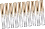 VINTORKY Travel-ready Lip Gloss Bottles Set 10pcs Lipstick Tubes Subpackage Containers for Lip Products Brush