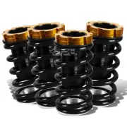 Fit 88-00 Civic Eg Ek/Dc Lowering Black Scaled Suspension Coilover Black Spring (for: Honda)