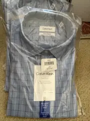 Calvin Klein Men’s Comfort Dress Shirt. Large 16-16.5 (36/37)