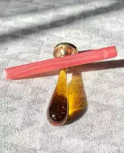 (607) Watermelon Sparkle Transparent Ceramic Style Sealing Wax Sticks