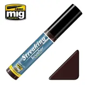 Ammo by MIG Streaking Brusher Red Brown