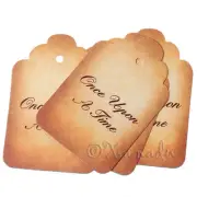 Fairy Tale Once Upon A Time Wholesale Paper Label Tags P8364 - 20, 50 Or 100PCs