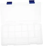 15 Box Bait Box Fishing Equipment Fishing Hook Holder Tackle Container Storage Compartments Storage Case Lures Hook Bait Abs White