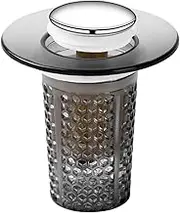 Pop Up Sink Drain Strainer - Bouncing Filter for Sink | Copper Core Bounce Core Sink Filter | Leakproof Press Pop Up Core Drain Filter for Kitchen Bathroom Toilet Use