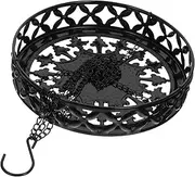 KITANDOVE 1 set Porch Chain Pot Fence Planter Holder for Home Basket Plants Garden Patio Decor Metal Hanging Indoors Balcony Plant Art with Planters Outdoors Railing Stand Hanger